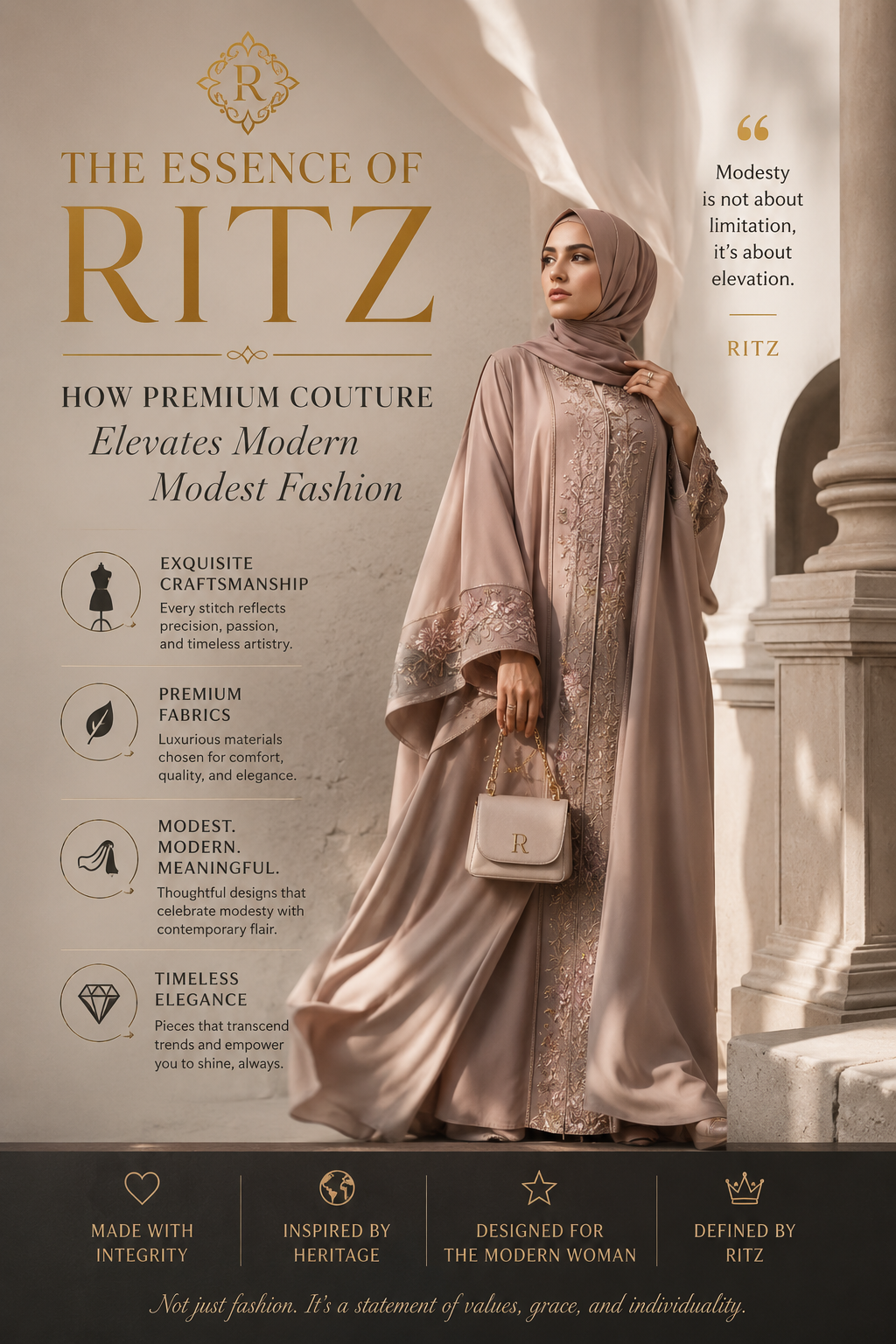 The Essence of Ritz: How Premium Couture Elevates Modern Modest Fashion