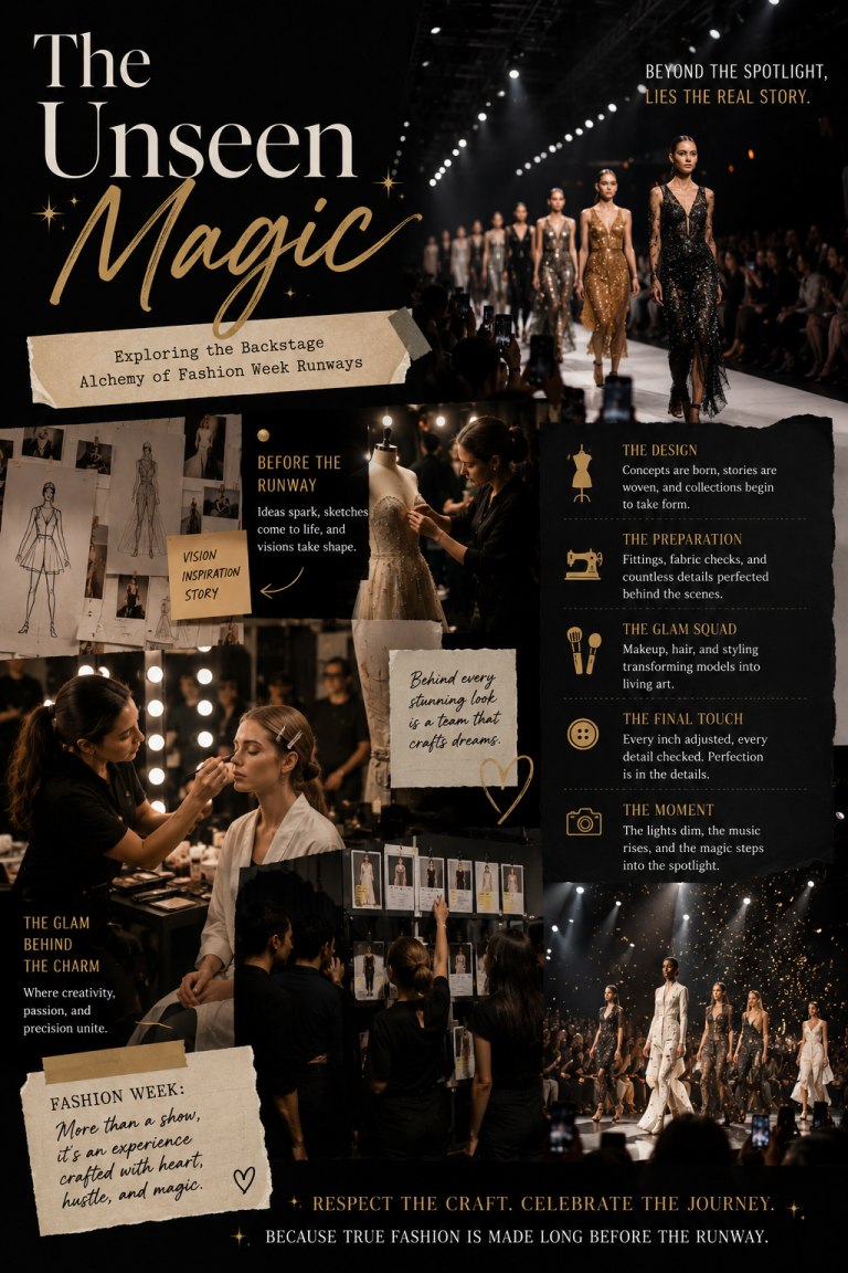 The Unseen Magic: Exploring the Backstage Alchemy of Fashion Week Runways