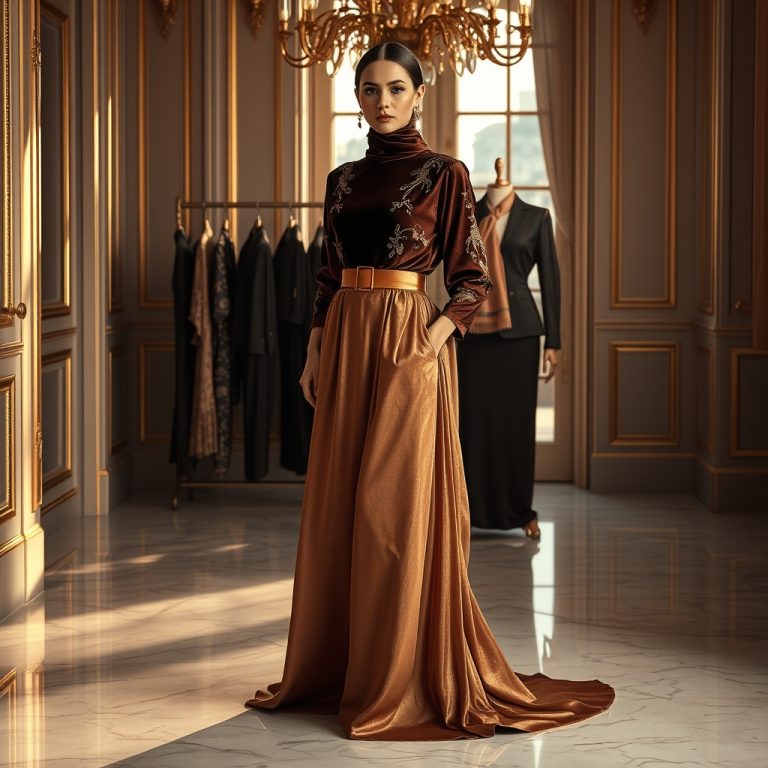 Ritz’s Enchanting Elegance: The Magic of Silk, Velvet, and Shimmer in Luxury Modest Couture