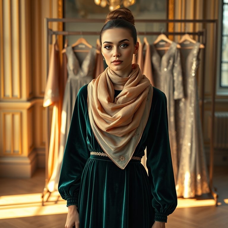 Ritz’s Exquisite Fusion: How Armani Silk and Premium Shimmer Elevate Modern Modest Couture