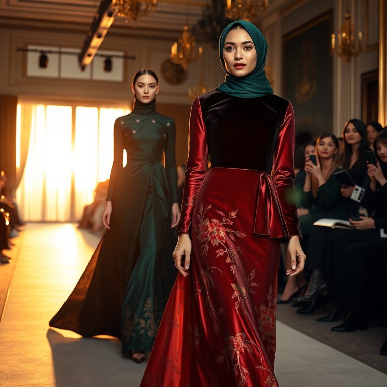 Ritz’s Modern Modest Renaissance: The Art of Armani Silk, Velvet, and Shimmer in the Syari Collection and Luxury Resort Wear