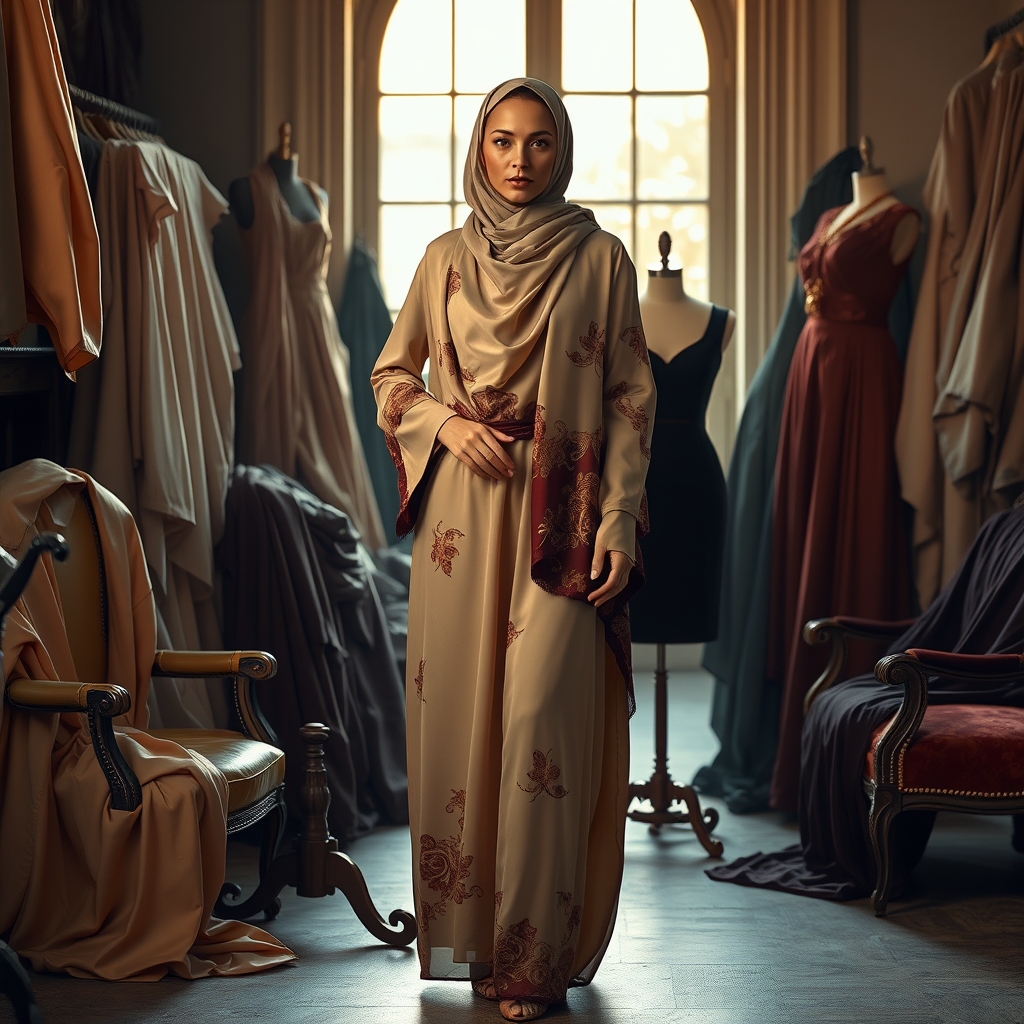 The Ritz Luxury Dress: A Journey Through Silk, Velvet, and the Timeless Allure of Parisian Elegance in Modern Modest Fashion